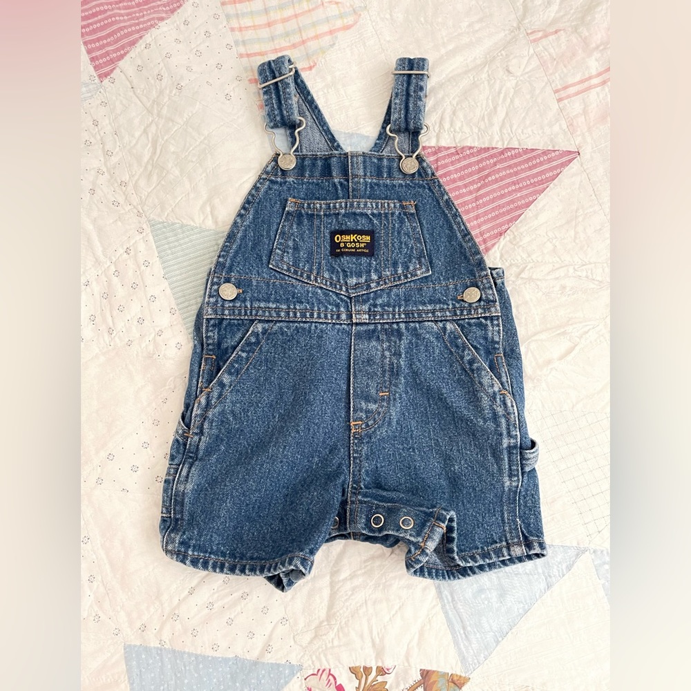 Vintage Oshkosh denim overall shorts
